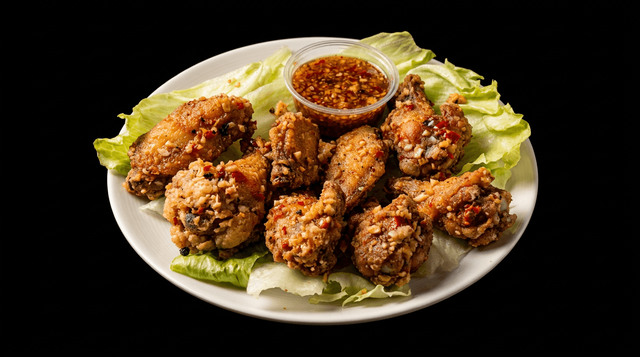 Fried Chicken Wings with Fish Sauce.