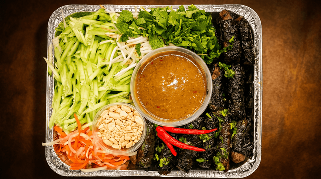 Betel Leaf-Wrapped Beef Tray (Khay Bò Lá Lốt).