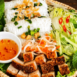 Roasted Pork with Fine Rice Vermicelli