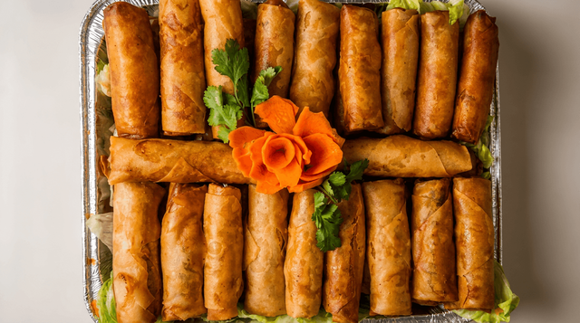 Crispy Egg Rolls.