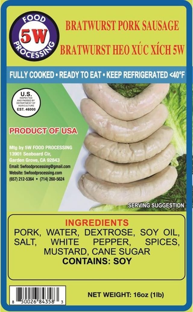 Bratwurst Heo Xuc Xich 5W.