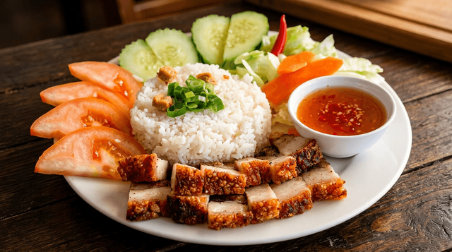 Roasted Pork with Rice.